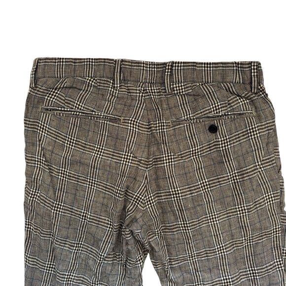 Todd Snyder Linen Plaid Summer Pants Size Small - Picture 4 of 7